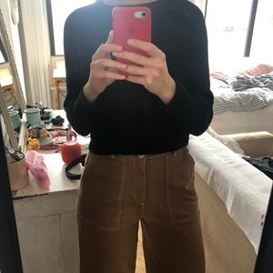 American Apparel Cropped Fisherman Pullover